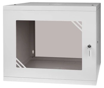 RACK 19'' 9U 600x450mm cabinet Grey glass door