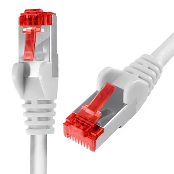 RJ45 CAT 6 S/FTP AWG27 LSZH cable white 05m