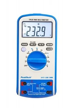 PeakTech 3415 digital multimeter with USB and TrueRMS