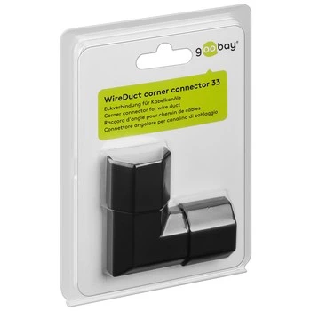 Corner for Goobay Masking strip 33mm Black