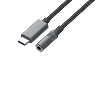 USB-C to Jack 3.5mm transition adapter with DAC gray