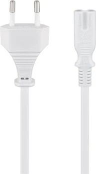 Power cable eight C7 Goobay white 15m