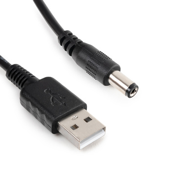 Power adapter cable from USB to DC 1.35/3.5 100cm
