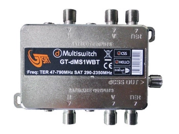 Unicable II multiswitch GT-SAT GT-dMS1TWBT