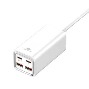 Charger SR102 65W, 2x PD4+ USB-C, 2x QC3.0 USB-A