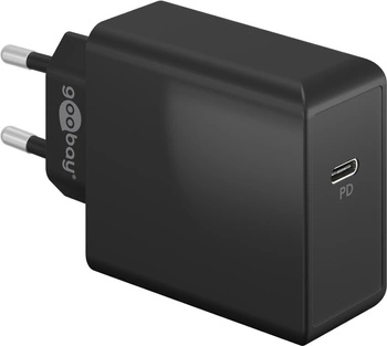 Goobay USB-C PowerD 65W mains charger BLACK