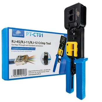 Pass-through crimper RJ45/RJ12/RJ11 PT-CT01