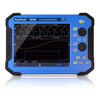 PeakTech 1206 2CH 70MHz 1GS/s tablet oscilloscope