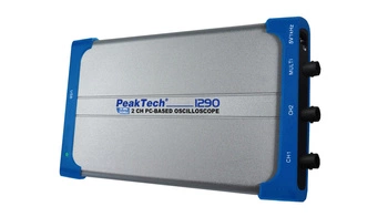 PeakTech 1290 2-channel USB 25MHz PC oscilloscope