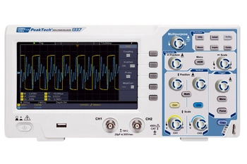 PeakTech 1337 2-channel USB 100MHz digital oscilloscope