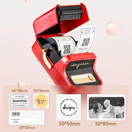 Drukarka etykiet Niimbot B21 PRO czerwona