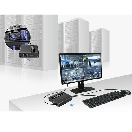 Konwerter HDMI na LAN Spacetronik SPH-HLC7 KVM