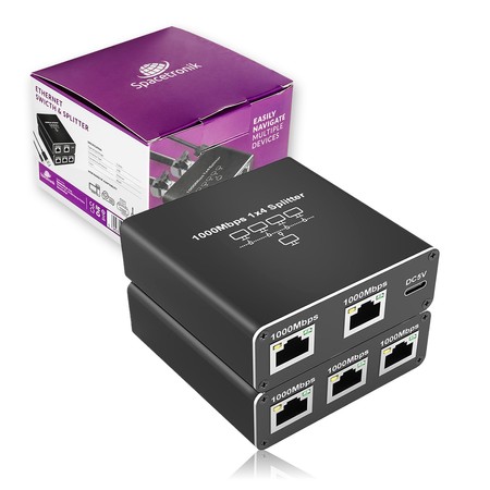 Ethernet RJ45 1 to 4 SP-SG104 Gigabit splitter