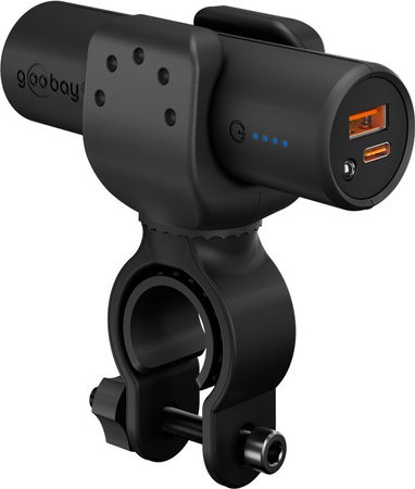 Powerbank Goobay 5000 mAh für Fahrrad LED QC PD USB-C