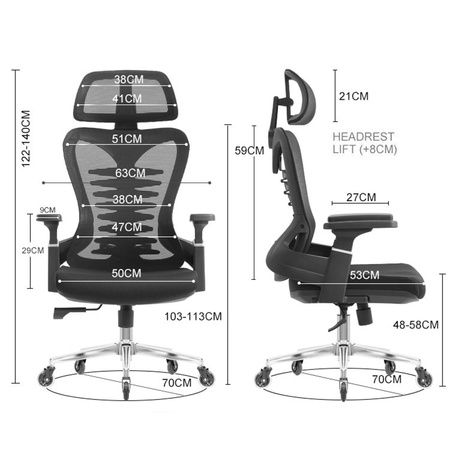 Fotel biurowy Spacetronik Matar SPC-MENNKAR-M8145