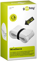 WireSleeve Goobay 18m Velcro cable protector White