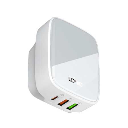 32W 3portová USB nabíječka PD QC Ldnio Q334 bílá