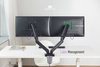 Uchwyt gazowy na dwa monitory Spacetronik SPA-G120