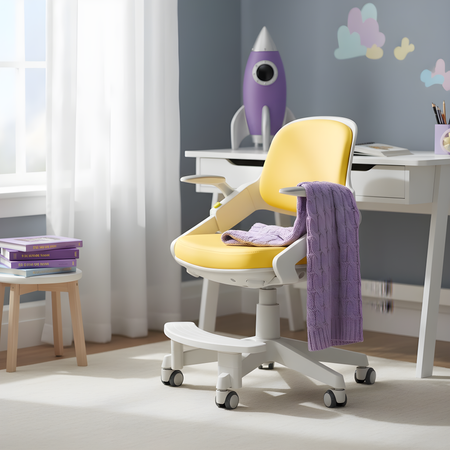 Fotel obrotowy dziecięcy Spacetronik XD SPC-XD10Y Żółte