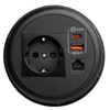 Spacetronik SPS-R1D3W V2 round tabletop socket