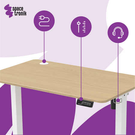 Elektryczne biurko Moris SPE-O111BB 100×60 cm