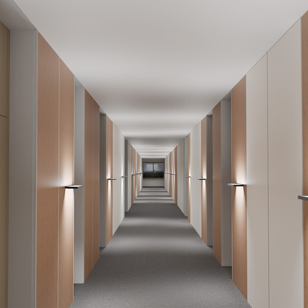 Lampa ścienna kinkiet do biura GLOW D24 Pro Czarna