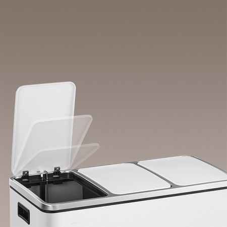 Funky Trash Can White Black Spacetronik Potrójny