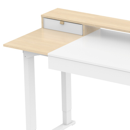 Mobile Electric Desk with Shelf Drawers