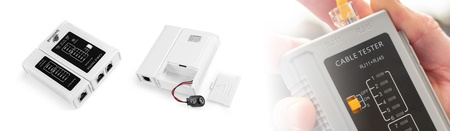 Tester kabli sieciowych RJ45/RJ12/RJ11 SP-LT01