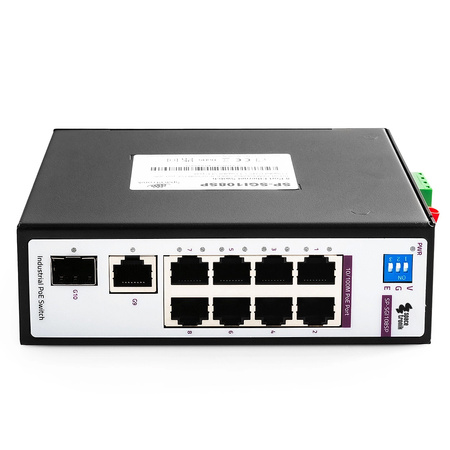SWITCH 8portový SP-SGI108SP Industrial PoE SFP