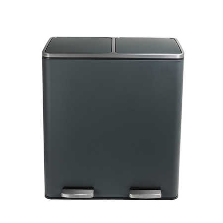 Funky Trash Can Gray Black Spacetronik Podwójny