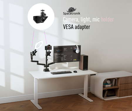 360 swivel mount for 1/4 3/8 5/8 to VESA SPA-012