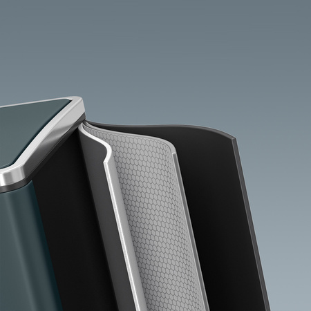 Funky Trash Can Gray Black Spacetronik Potrójny