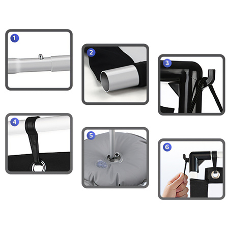 Spacetronik portable 100'' 4K projection screen