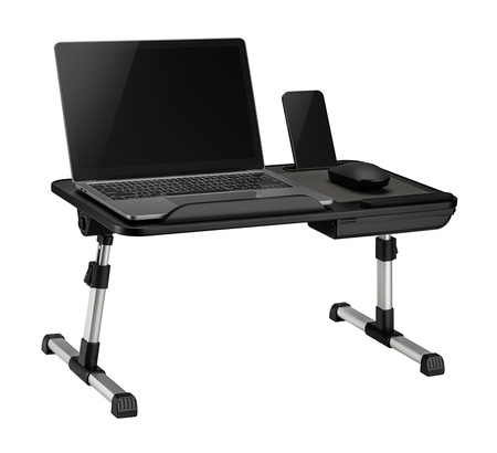 Beddy M adjustable bed table Black beech