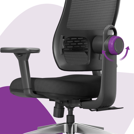 Zestaw Biurkowy Power User PRO: Stelaż 300kg, Blat 180cm, Fotel LUMBO