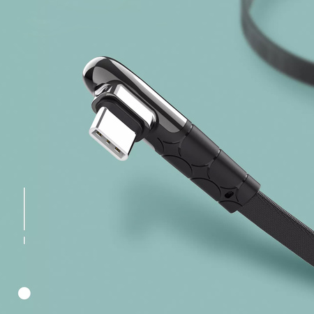 Kabel USB-A - USB-C LDNIO kątowy 90st 2m LS582C