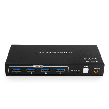 Switch KVM USB + DP Spacetronik SPD-KVM23 8K 60Hz