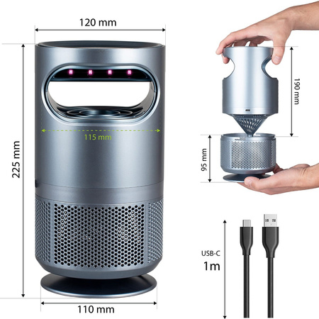 UV standing insect lamp 5W LED VAYOX VA0193