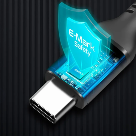 Kabel LED silikonowy USB-C do USB-C 2m