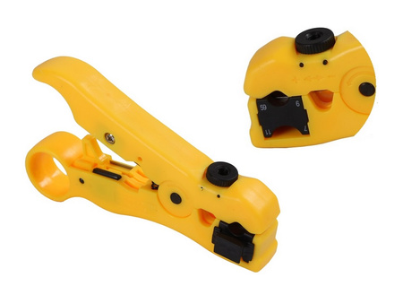 Abisolierzange für RG59 RG6 Rot AX S 02 Stecker