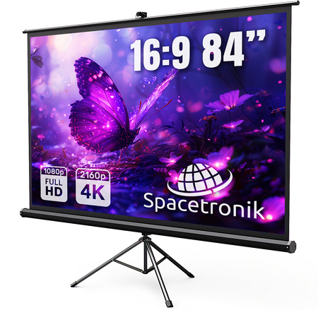 Projection Screen with Tripod 84" 4K Spacetronik