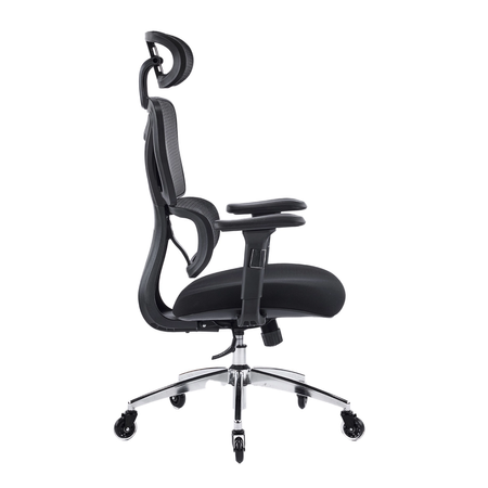 Zestaw do nowoczesnego biura: biurko elektryczne + fotel + szafka czarny