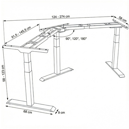 Elektrický stolní stojan Spacetronik SPE-323TG