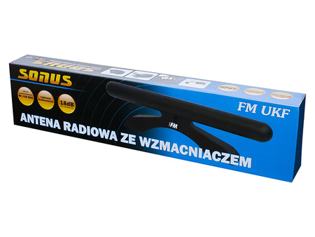 Antena radiowa Sonus FM ze wzmacniaczem +18dB