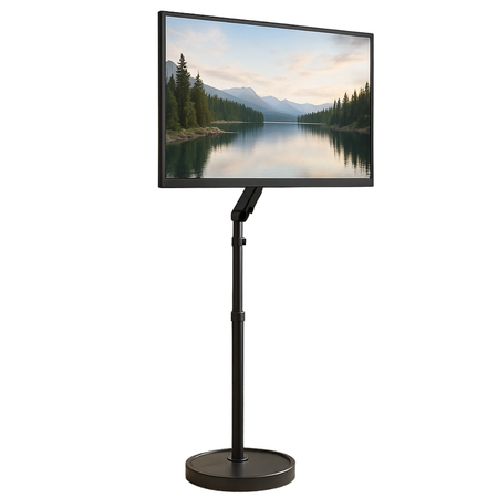 Spacetronik Morpho Stand SPET03B - Mobilny Stojak Podłogowy ze Sprężyną Gazową do Monitora 13-35"