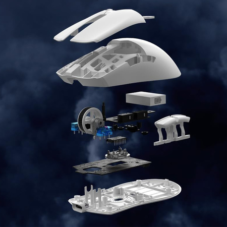 Mysz DELUX M800 Mini biała 12000DPI 1000 Hz