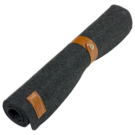 Mata filcowa na biurko ciemnoszara 80x40cm SPB062