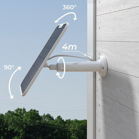 Solárny panel 6W pre kamery USB-C Reolink 2 biely 4m
