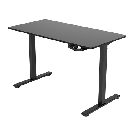 Zestaw ergonomiczny do biura krzesło LUMBO 22 + biurko manualne SPE-O113 100×60 czarne